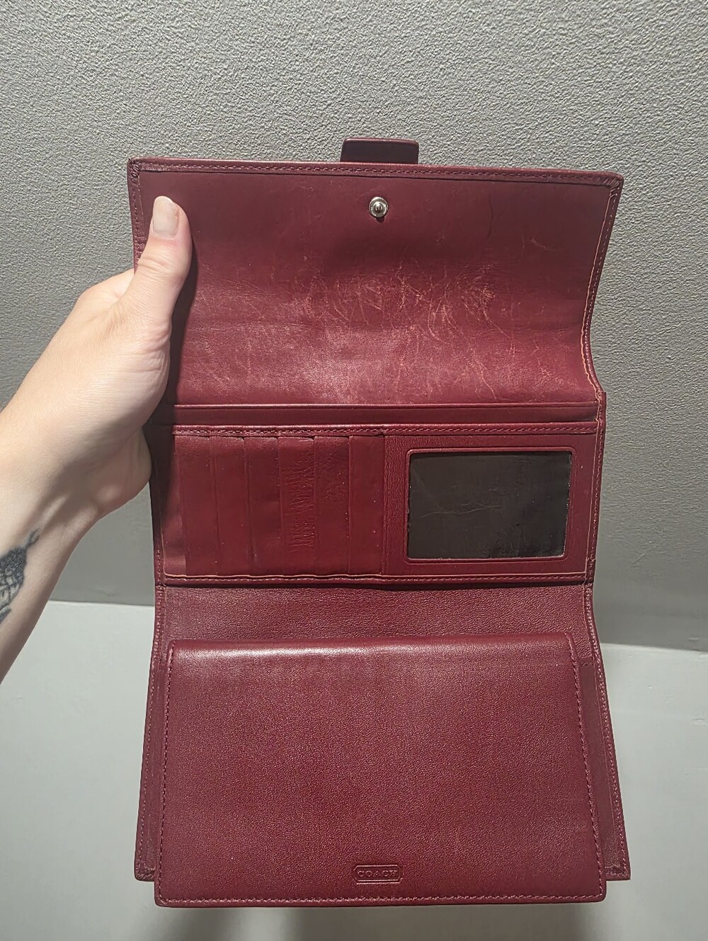 Red COACH Soho + Matching Wallet - Picture 11 of 12